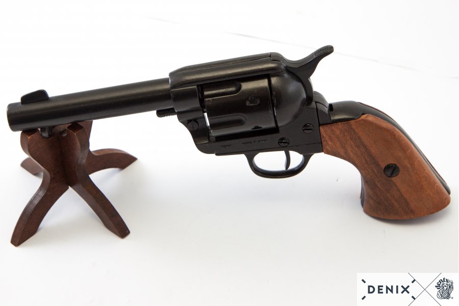45er Colt Peacemaker schwarz, mit 6 Kugeln