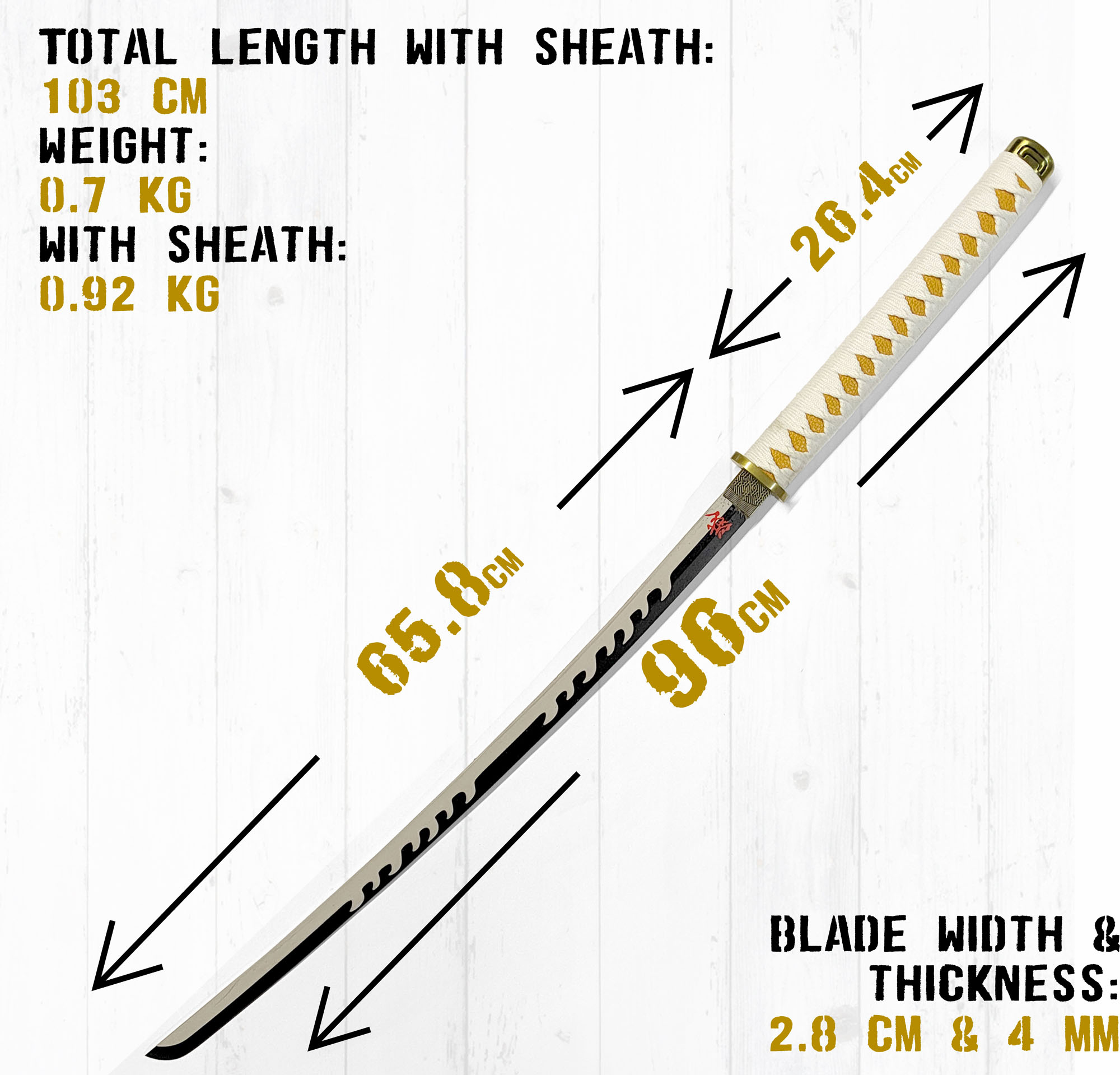 Demon Slayer - Tsugikuni Yoriichi's Schwert mit Scheide, Demon Slayer Katana, Stahl Schwert, Samurai Schwerter echt, Demon Slayer Schwert, Demon Slayer Cosplay, Animefans, Anime Schwert