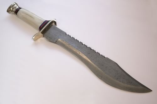Crocodile Dundee Damast Messer