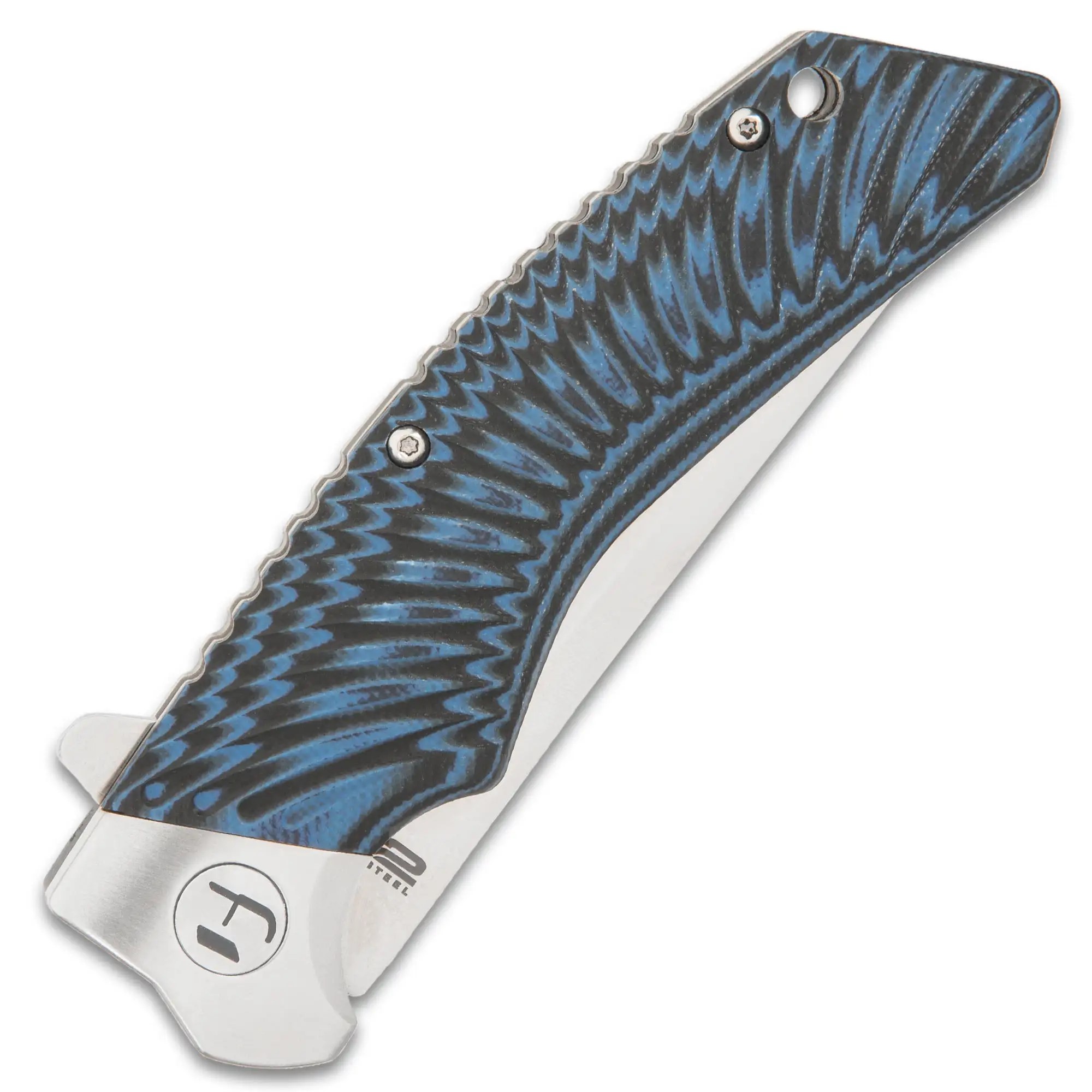 Honshu schwarz/blau Sekyuriti Kugellager Taschenmesser - D2 Werkzeug Stahlklinge