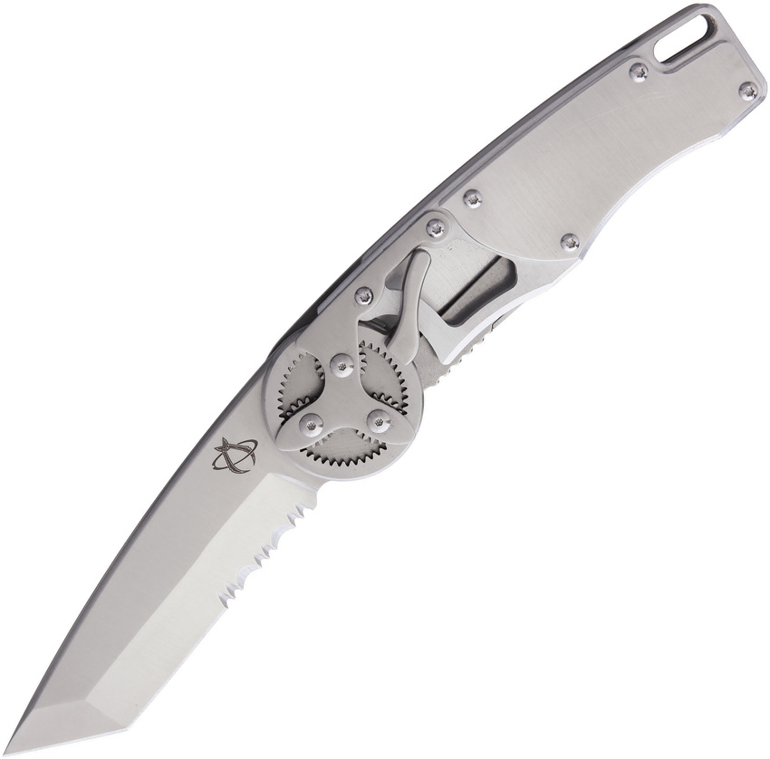 Gearhead Linerlock Tanto, Teilweise gezahnt