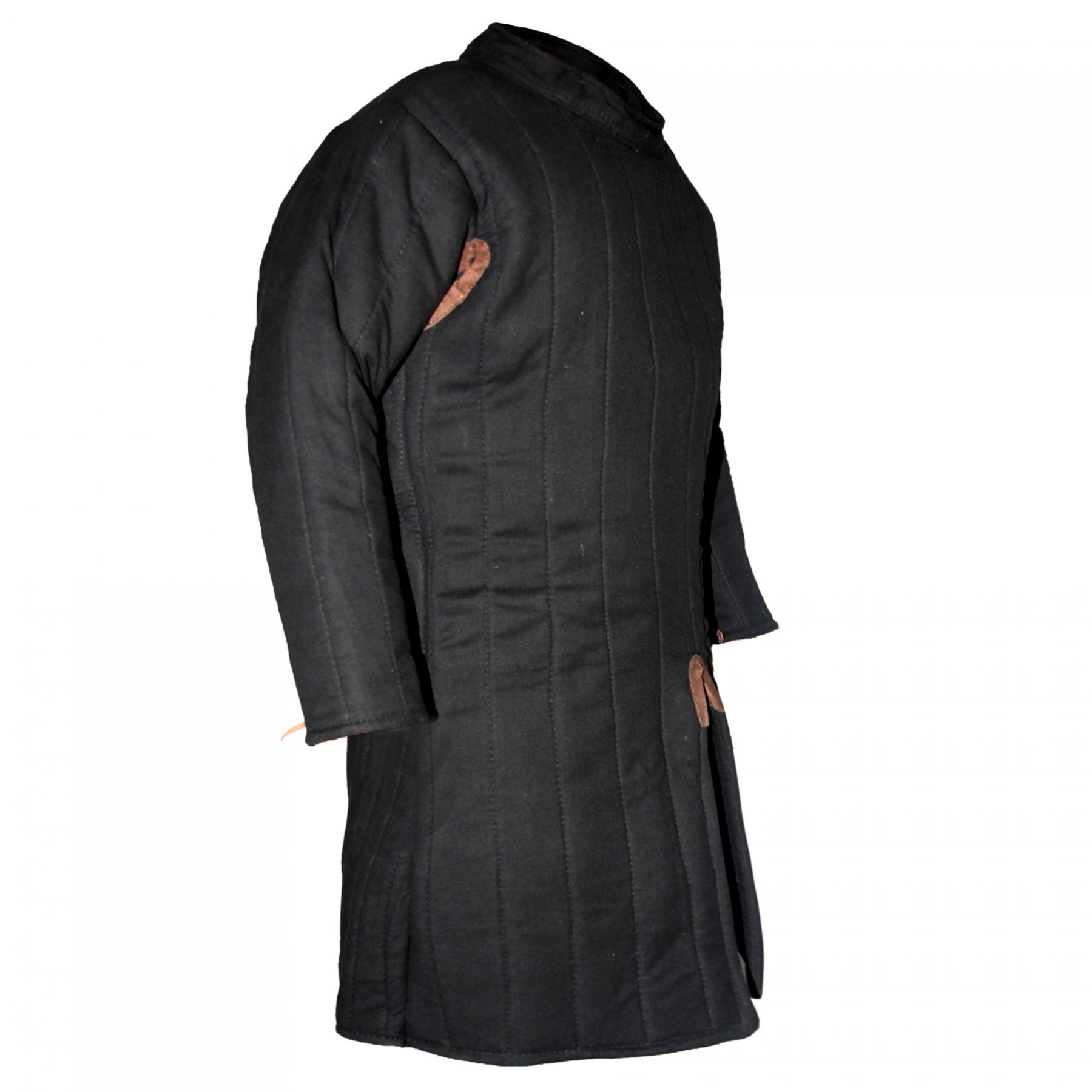 Einfacher Gambeson – schwarz, Größe XXL