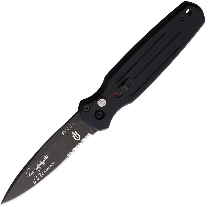 Auto Mini Covert Automatic Messer, Schwarz