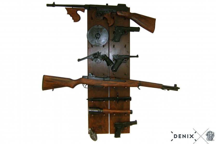 Wanddisplay für 18 Pistolen/Colts