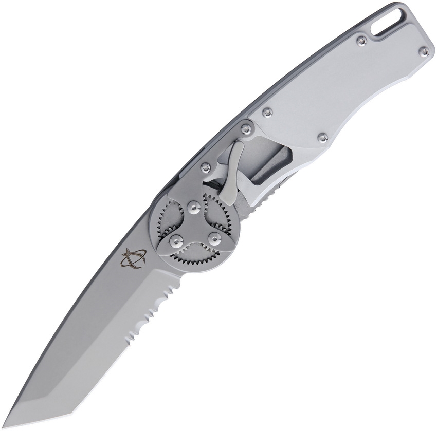 Gearhead Linerlock Perlengestrahlt Tanto, Teilweise gezahnt