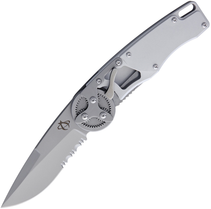 Gearhead Linerlock Perlengestrahlt, Teilweise gezahnt