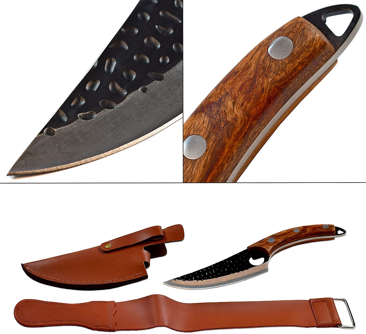 2er Serbische Küchenmesser-Set (Metzgermesser & Hackmesser)