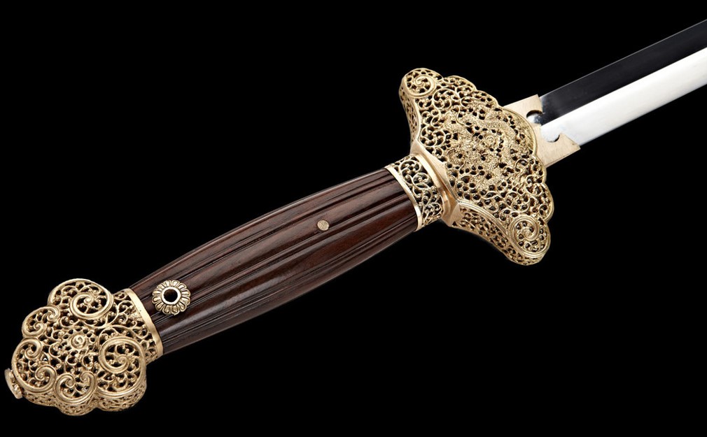 Qianglong Imperial Schwert - Dunkles Holz