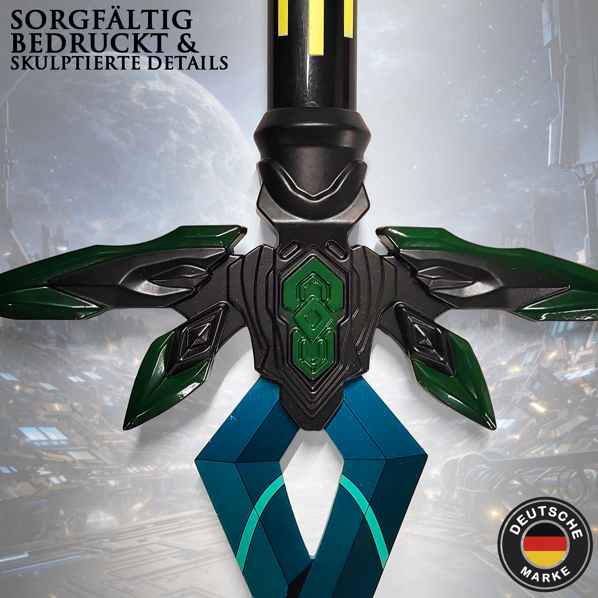 Honkai: Star Rail Firefly Schwert 108cm | Massives Edelstahl Katana mit Hartholz-Griff | SAM Stellaron Jäger Replik & Cosplay Waffe | HSR Penacony Merch