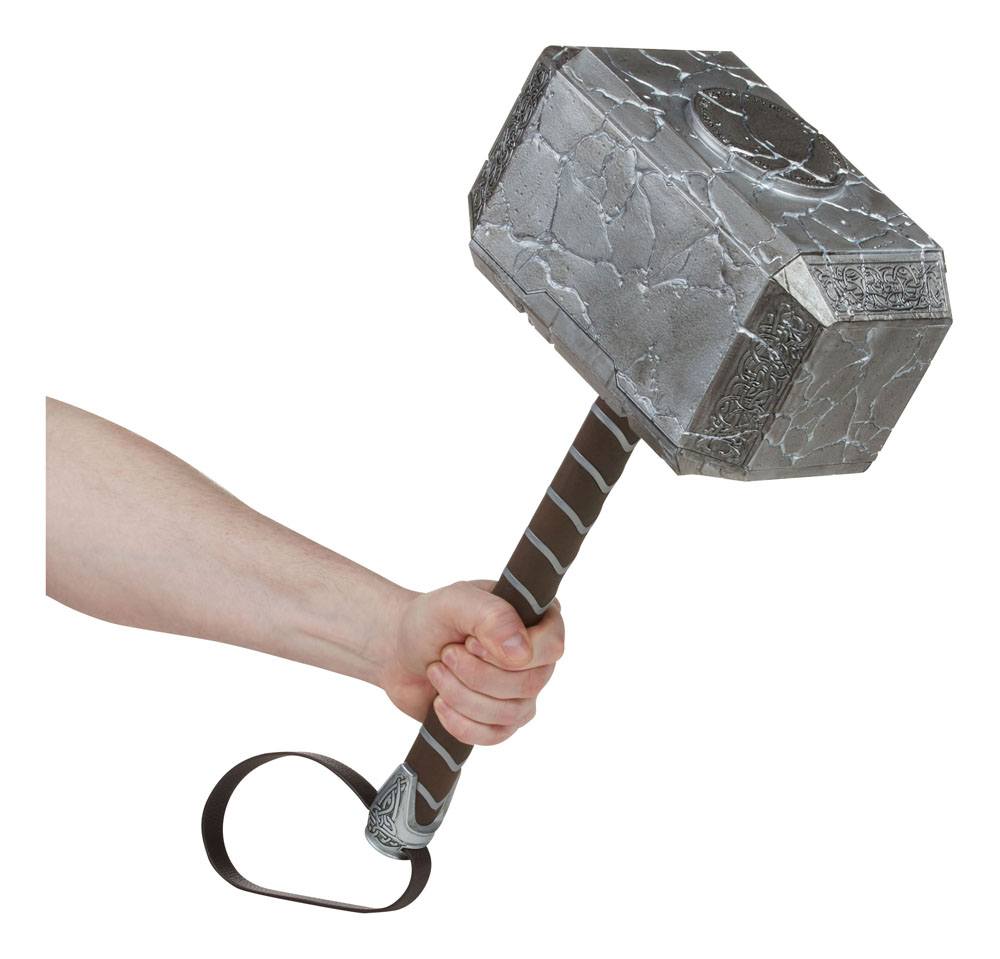 Thor: Love and Thunder Marvel Legends Mighy Thor Elektronischer Hammer Mjolnir 49 cm