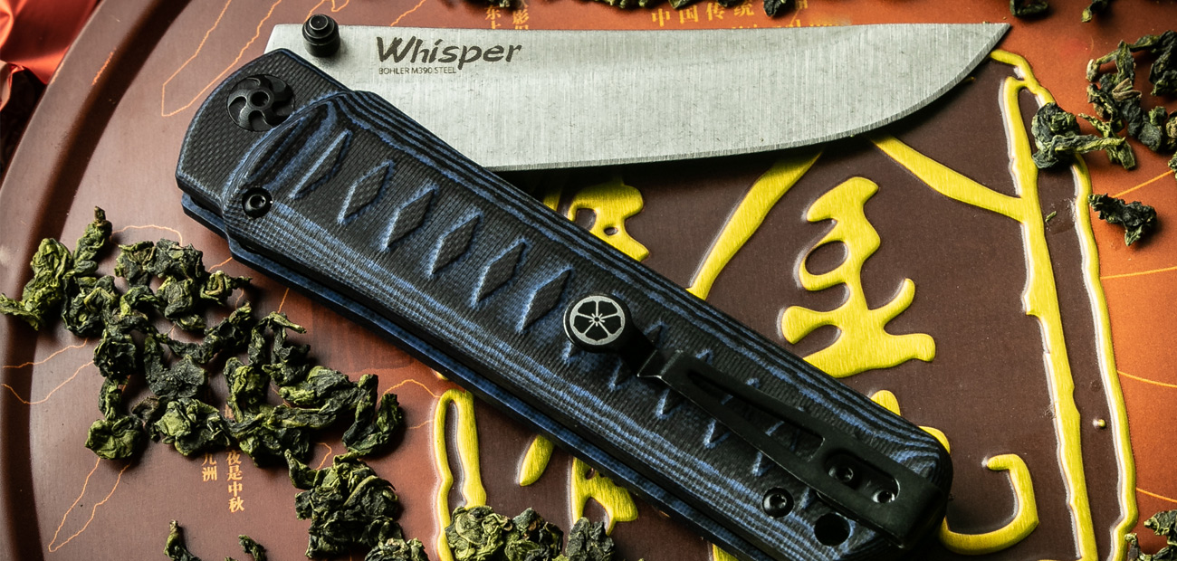 Whisper - Böhler M390 - Blau/Schwarz G10
