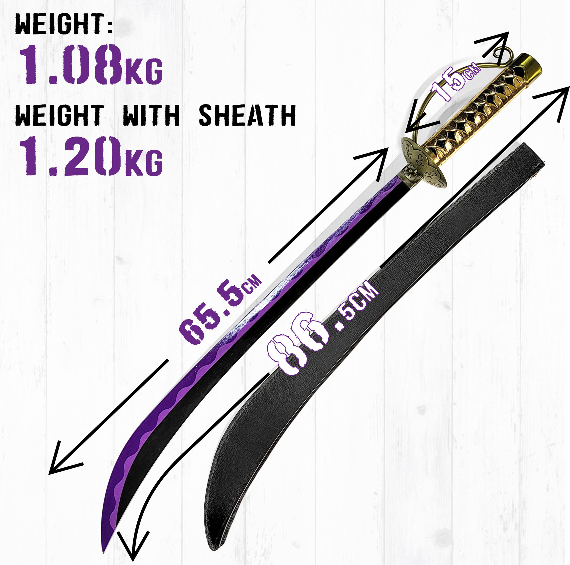 One Piece - Gol D Roger Säbel mit Scheide, Zorro Schwert, One Piece Katana, Katana Schwert, Samurai Schwert, One Piece Manga, One Piece Merch, Animefans, Anime Schwert, Cosplays