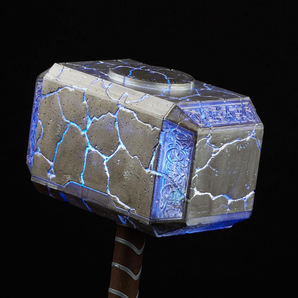 Thor: Love and Thunder Marvel Legends Mighy Thor Elektronischer Hammer Mjolnir 49 cm