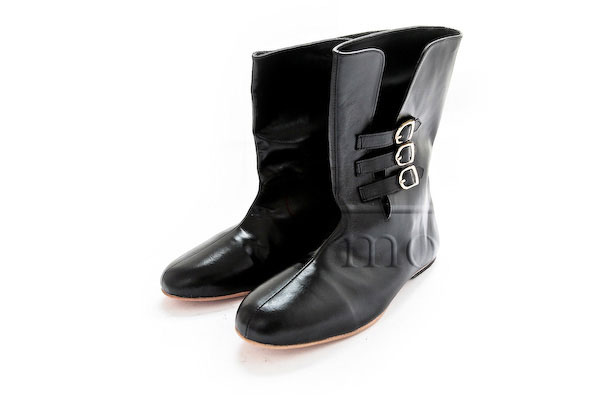 Mittelalterliche Lederstiefel, Größe 39
