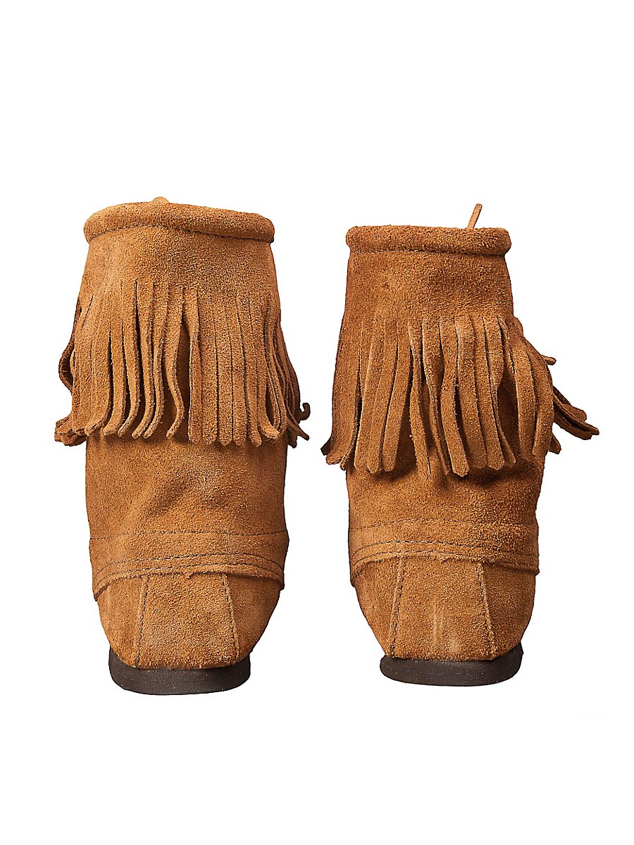 Wildleder Halbstiefel mit Fransen - Osceola, Größe 42