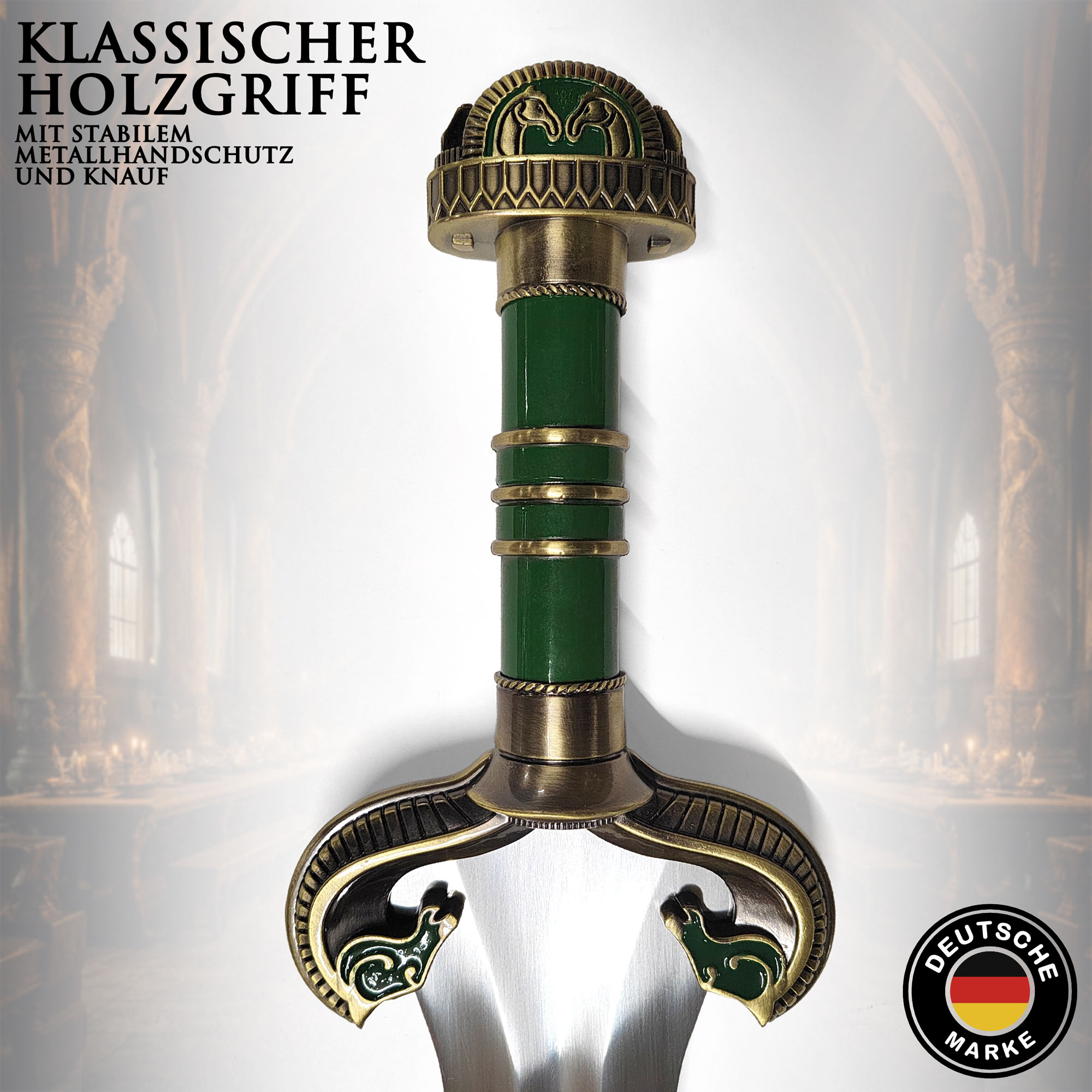 Herr der Ringe Théodreds Schwert Replik 96 cm – Rohan Schwert aus The Two Towers mit Wandhalterung – Lord of the Rings Sammlerschwert mit Stahlklinge