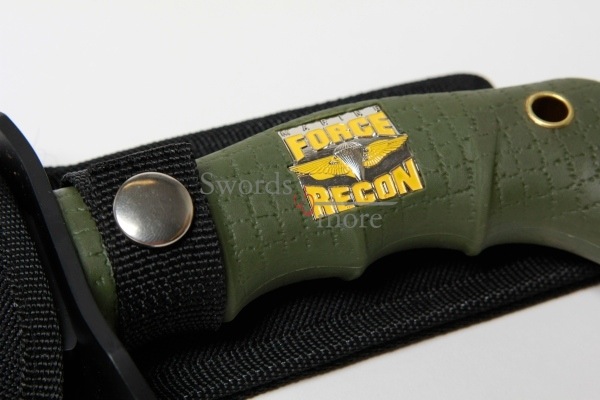 Anytime Anywhere Marine Recon Bowie und Scheide