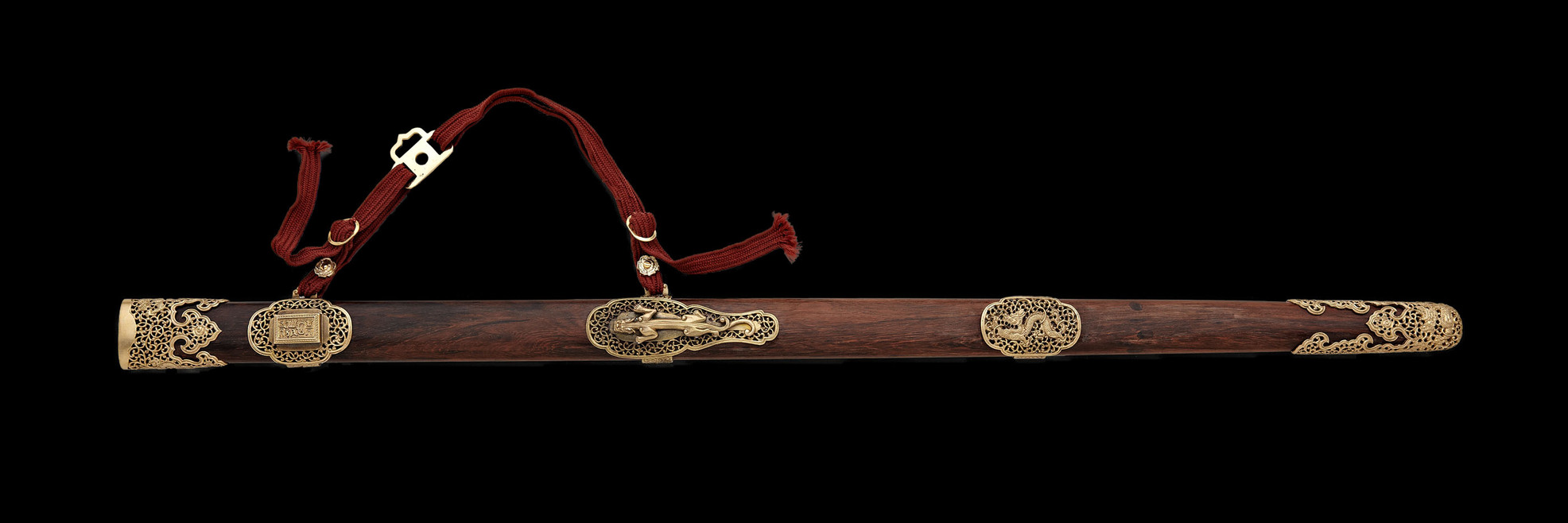 Qianglong Imperial Schwert - Dunkles Holz