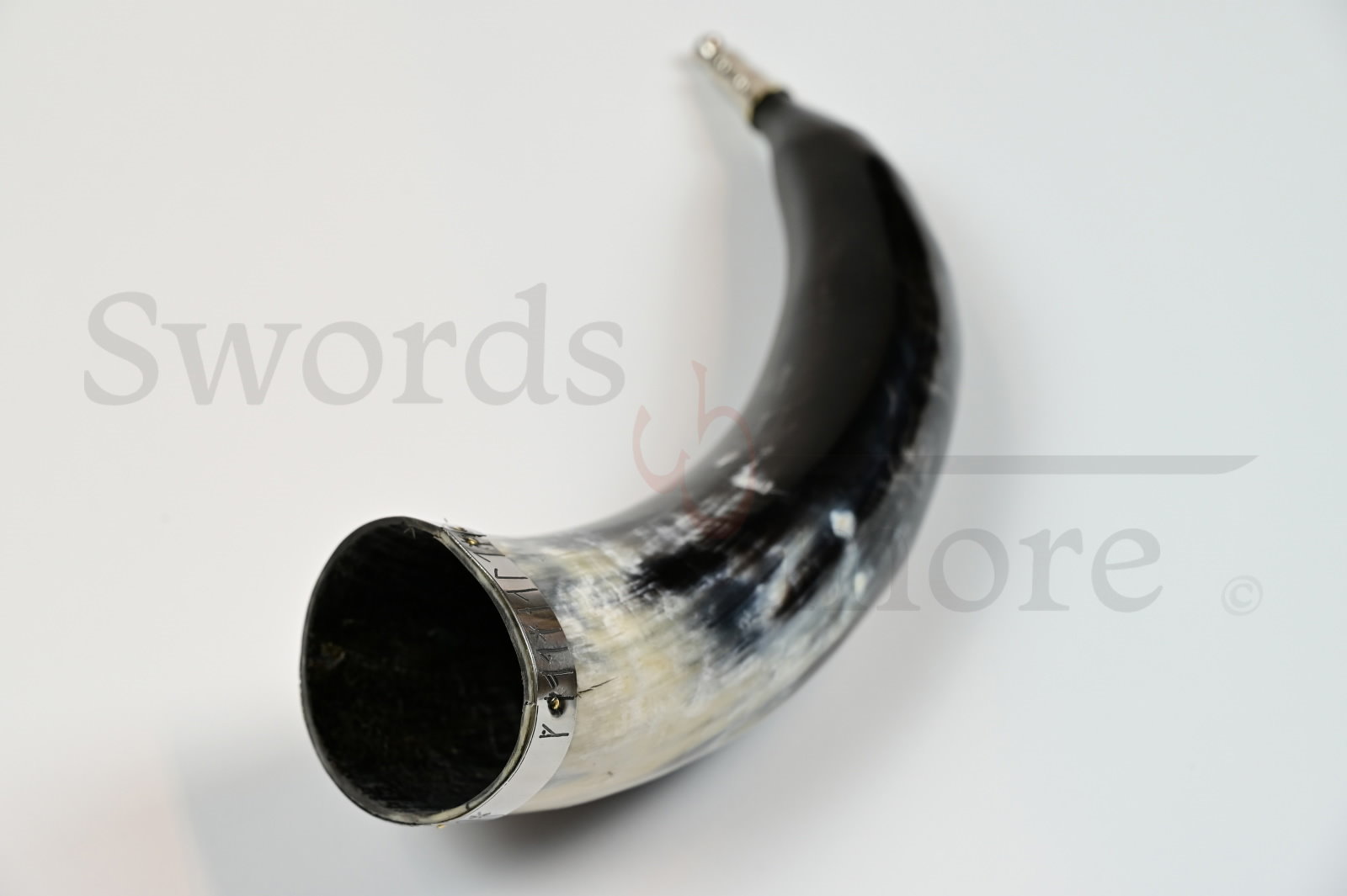 Wikinger Runen Horn mit Lederband