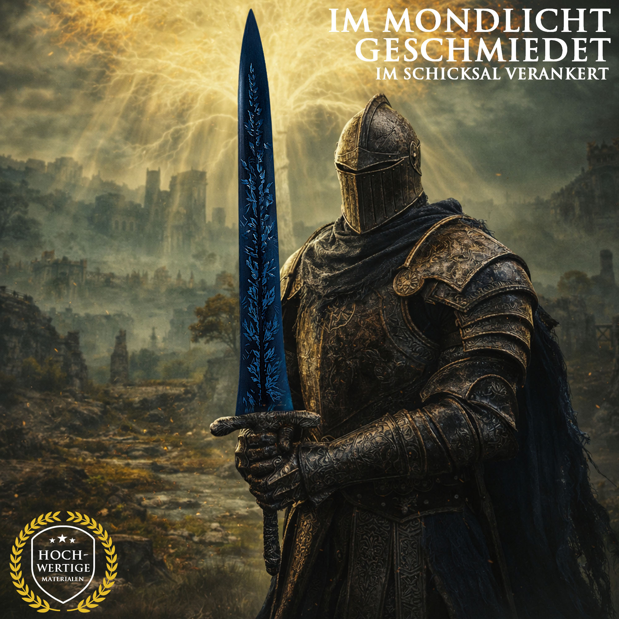 Elden Ring - Dark Moon Großschwert mit Wandtafel