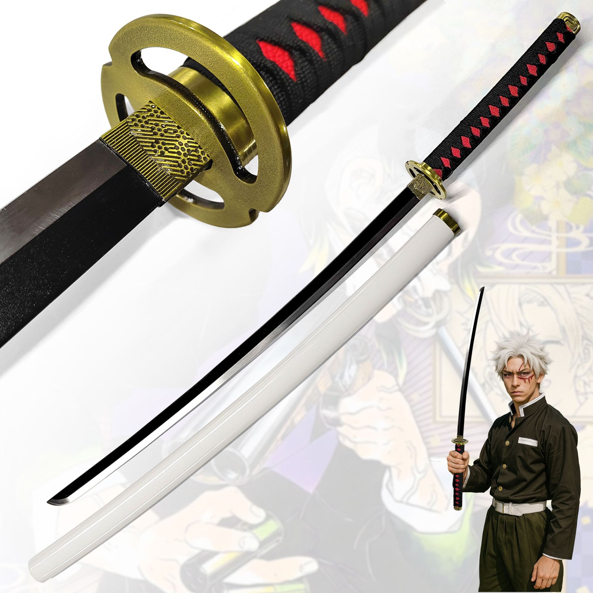 Demon Slayer - Shinazugawa Genya Schwert mit Scheide