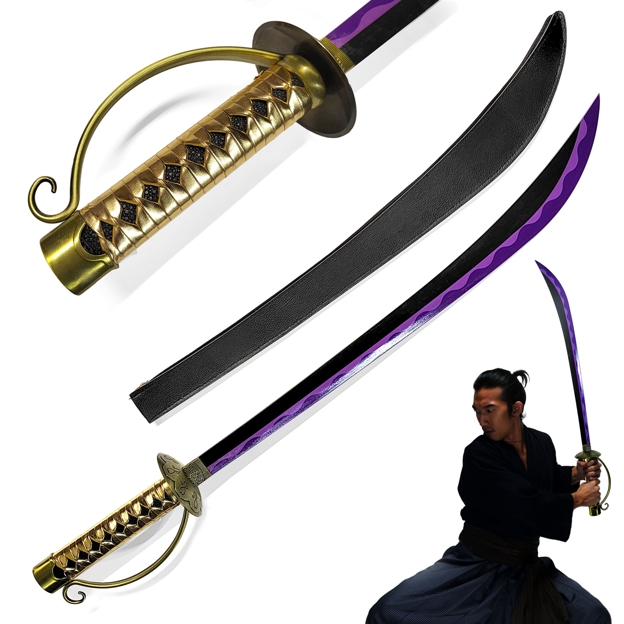 One Piece - Gol D Roger Säbel mit Scheide, Zorro Schwert, One Piece Katana, Katana Schwert, Samurai Schwert, One Piece Manga, One Piece Merch, Animefans, Anime Schwert, Cosplays