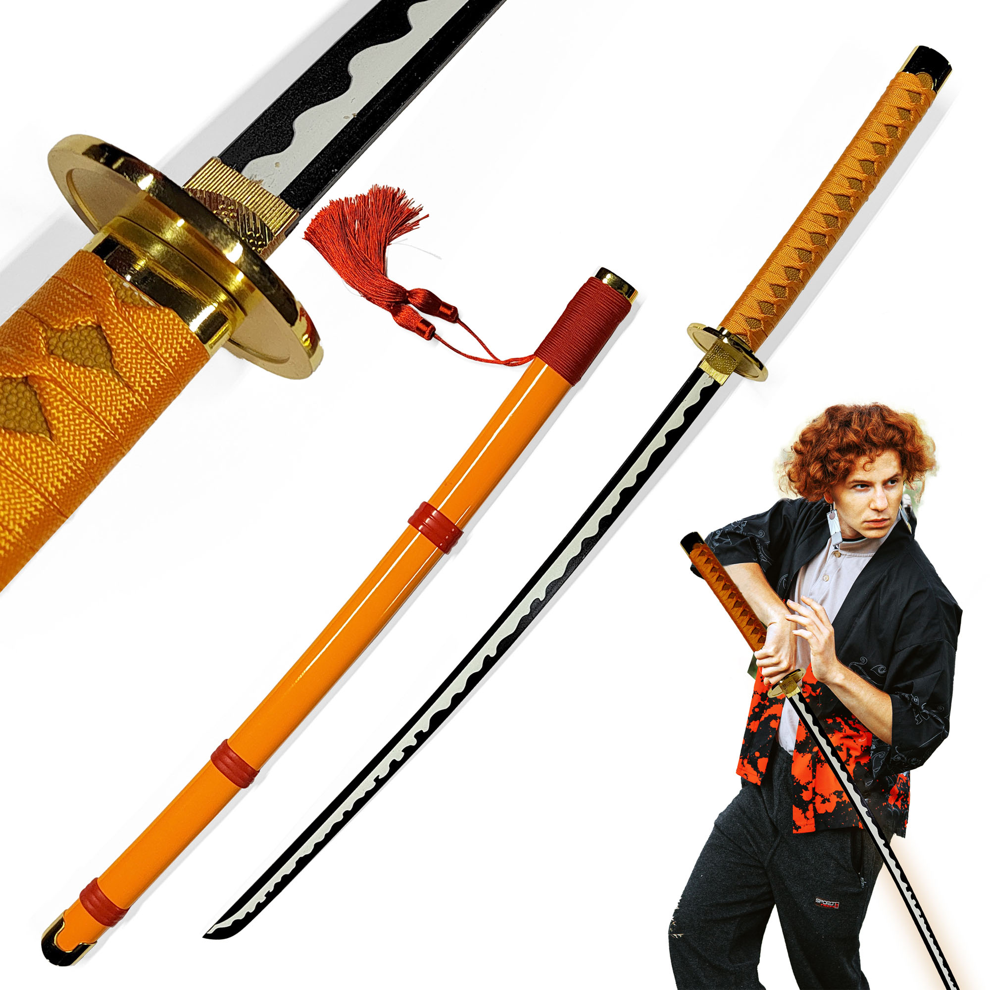 One Piece - King's Schwert mit Scheide, Zorro Schwert, One Piece Katana, Katana Schwert, Samurai Schwert, One Piece Manga, One Piece Merch, Animefans, Anime Schwert, Cosplays