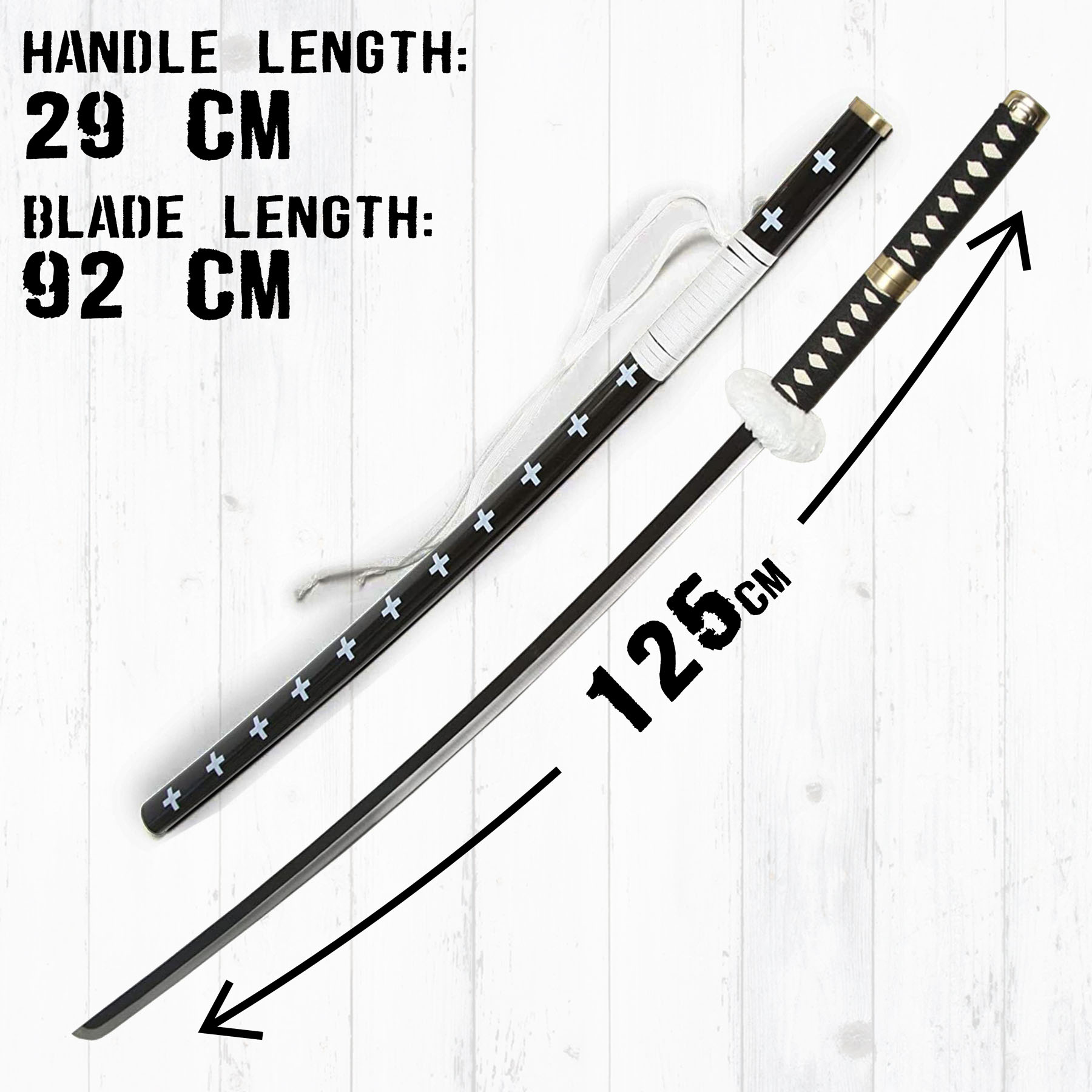 One Piece - Trafalgar Law Schwert schwarzer Griff 125 cm