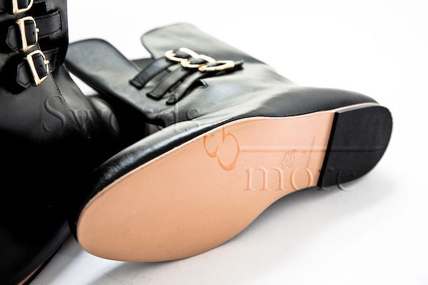 Mittelalterliche Lederstiefel, Größe 40
