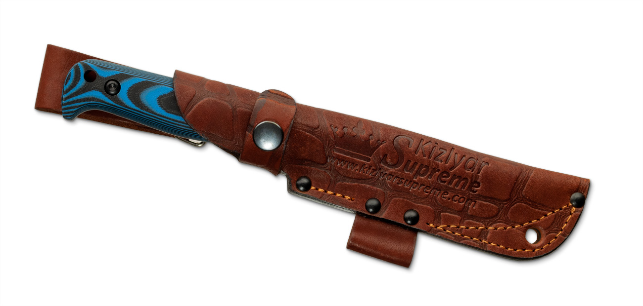 Yeti - PGK Stahl Blau-schwarzes Micarta