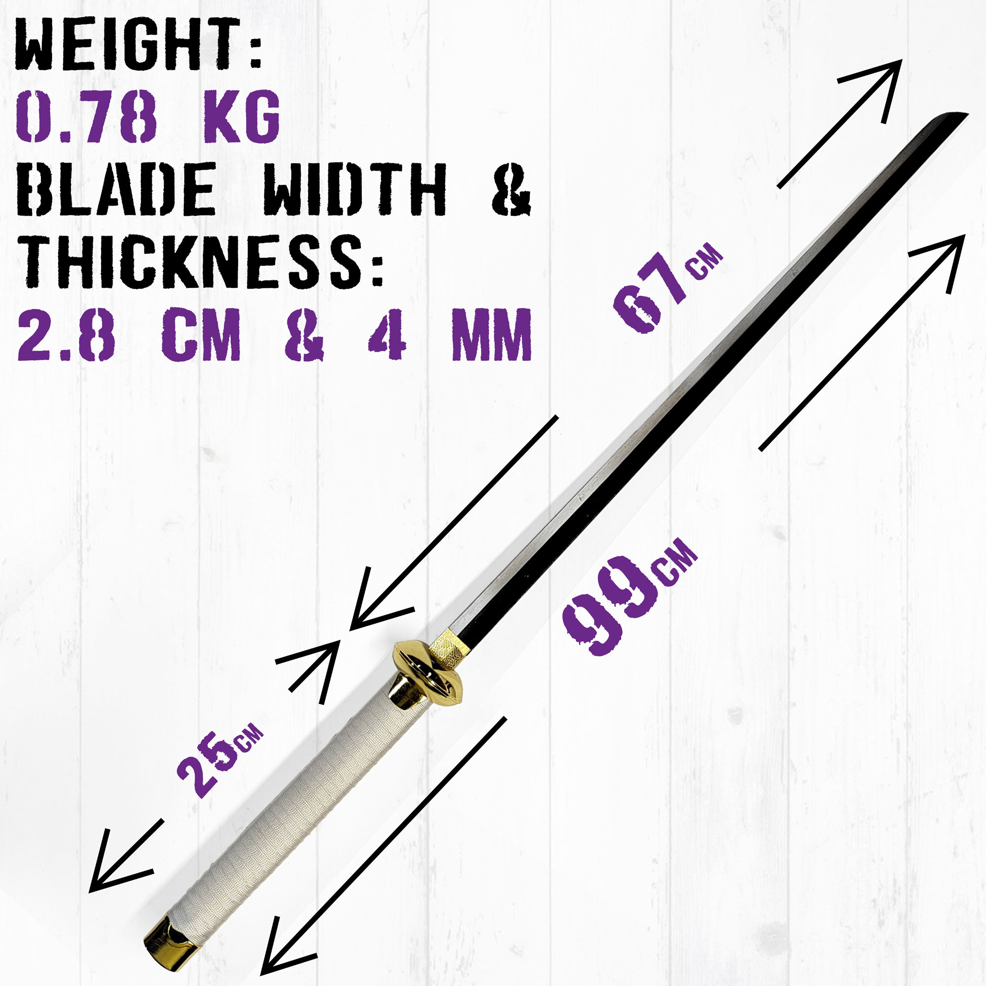 Anime - Uzumaki Boruto Schwert mit Scheide, Samuraischwert, Katana Schwert, Stahl Schwert, Anime Manga, Anime Shippuden, Anime Kostüm & Anime Geschenke