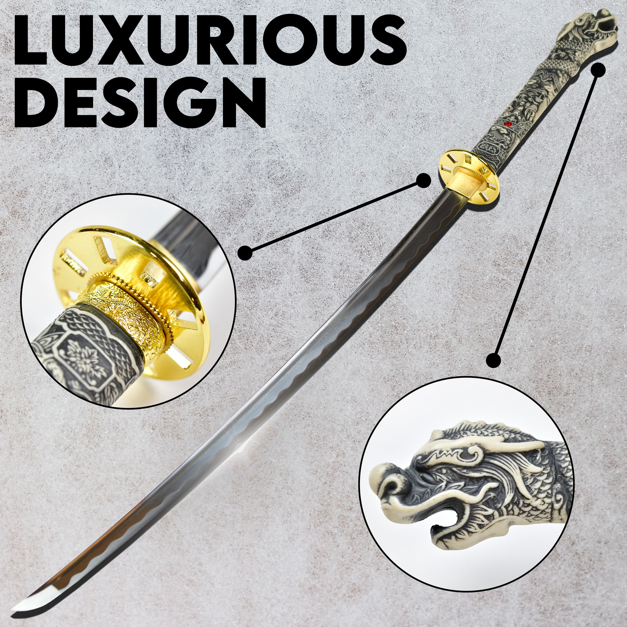 Highlander - Connor MacLeod Katana - handgeschmiedet & gefaltet, Set