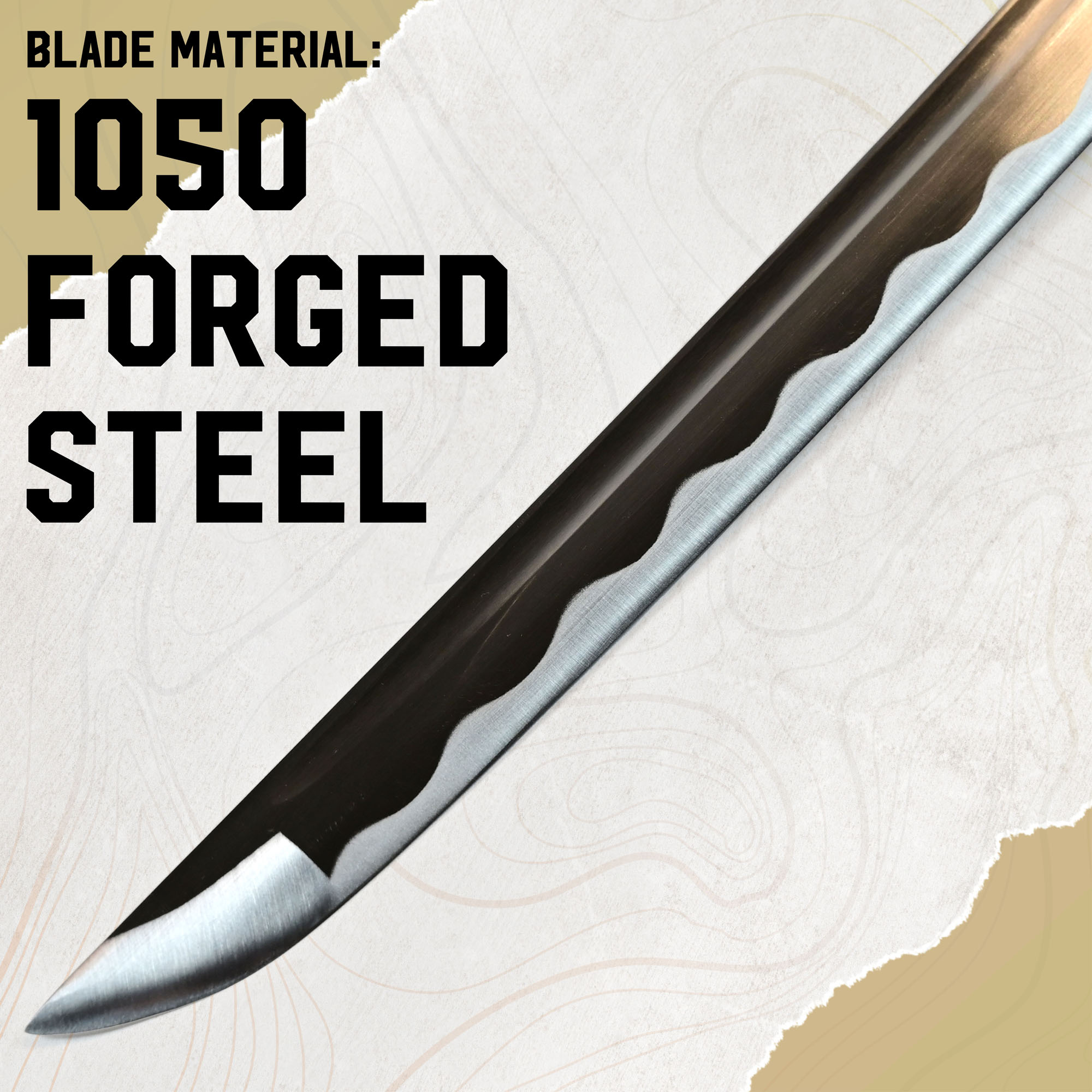 Miyamoto Musashi Katana, handgeschmiedet