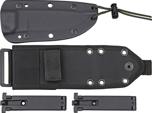 Esee Modell 4, teilweise gezahnt mit Kydexscheide, MOLLE