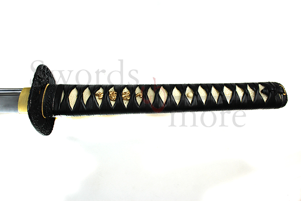 Wave Katana (Bo-hi) Quadratische Tsuba
