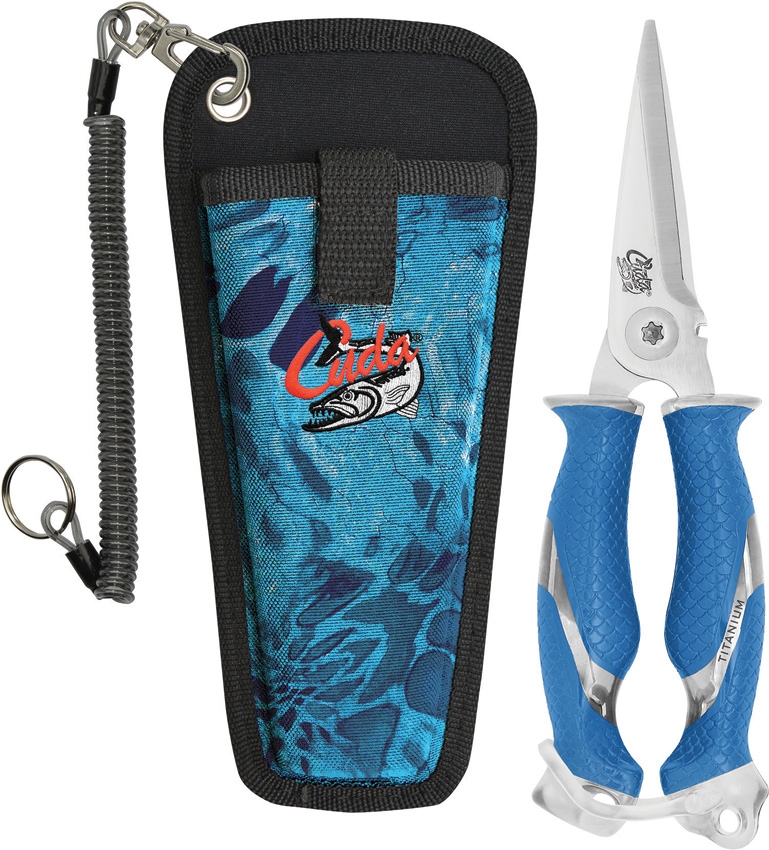Cuda Titanium Bonded Snip mit Prym1 Scheide & Lanyard