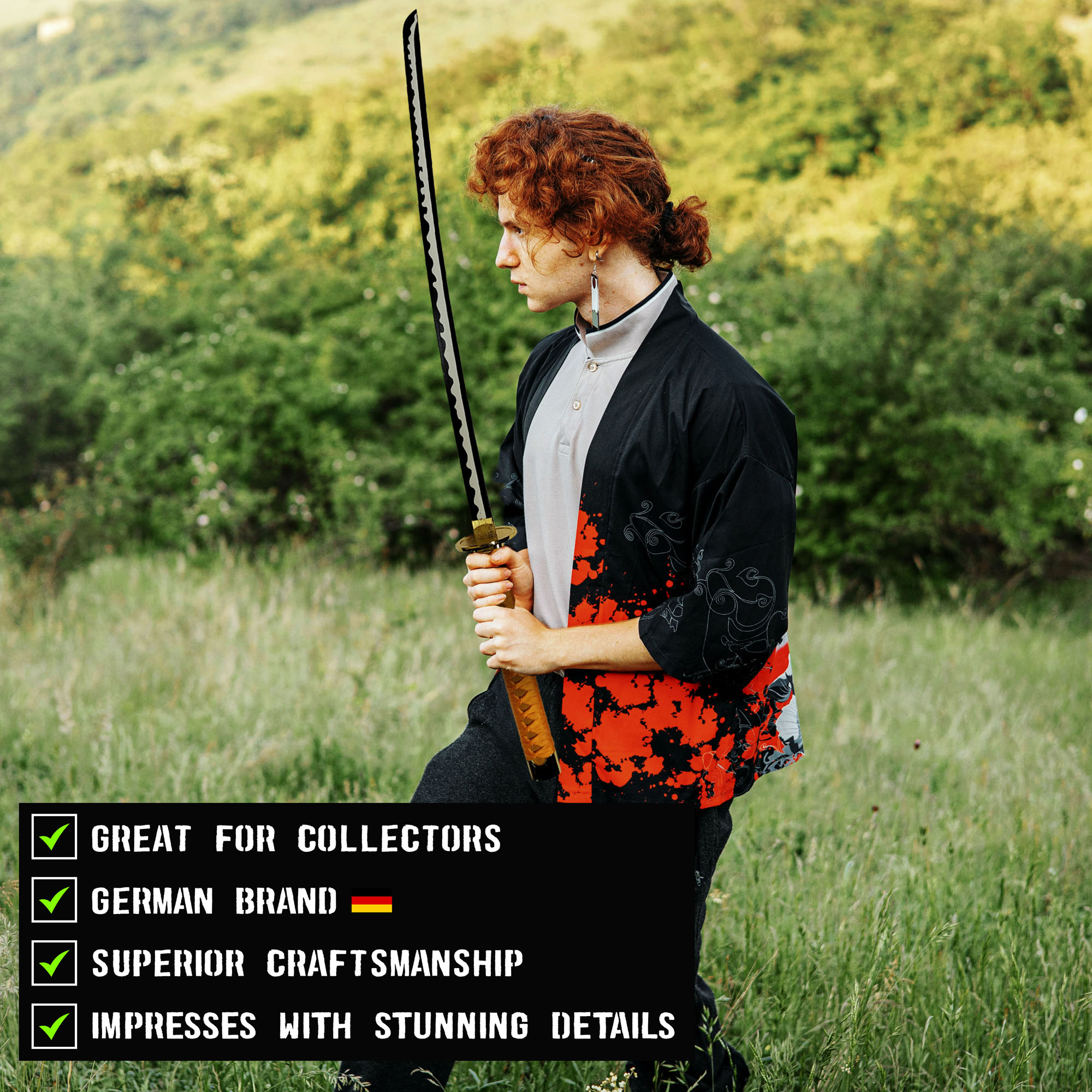 One Piece - King's Schwert mit Scheide, Zorro Schwert, One Piece Katana, Katana Schwert, Samurai Schwert, One Piece Manga, One Piece Merch, Animefans, Anime Schwert, Cosplays