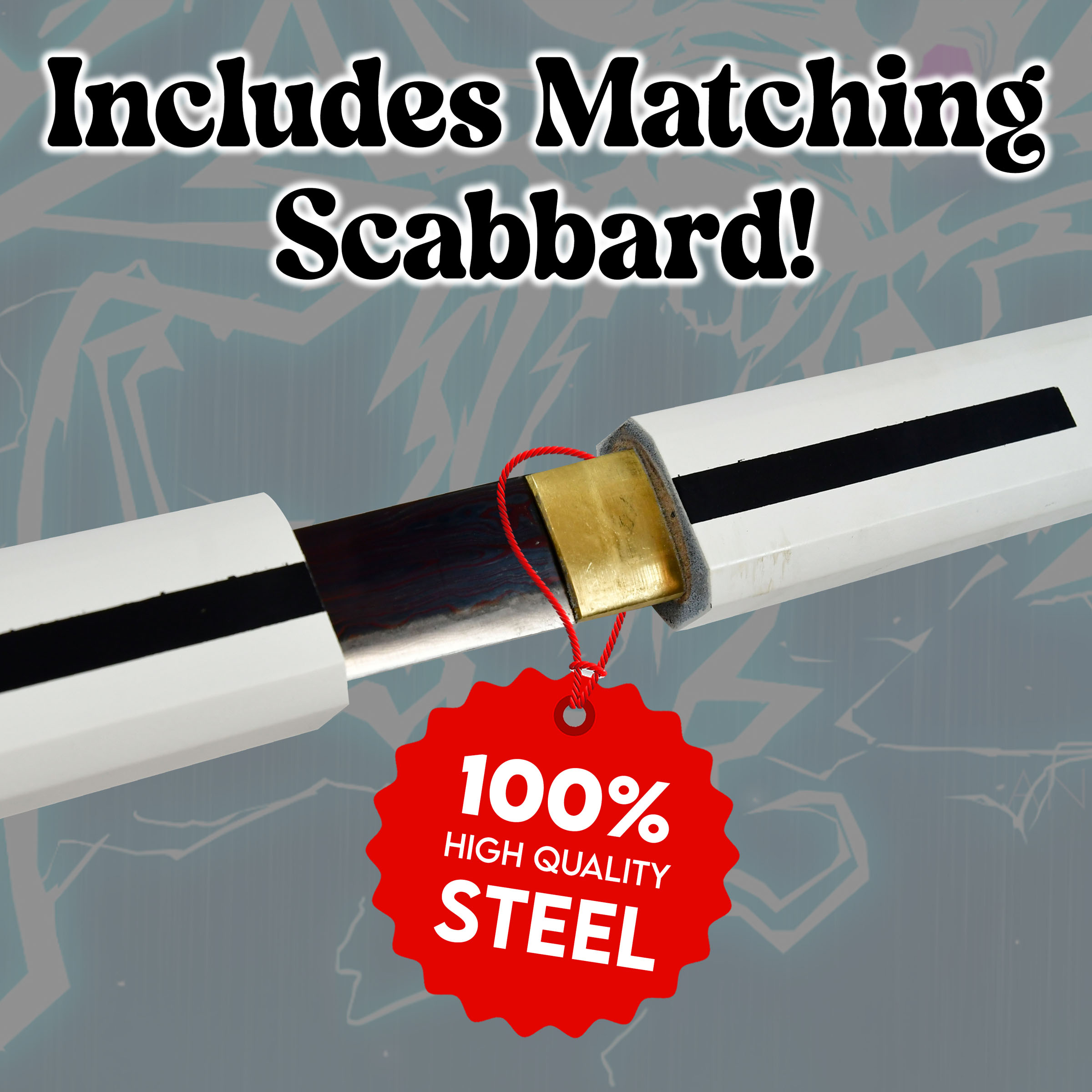 Sasuke Uchiha Anime Katana - handgeschmiedet&gefaltet, Set, Kusanagi, Carbon Stahl mit Scheide 101cm, Ninja Schwert, Anime Schwert mit Schwertpflegeset für Kostüm & Anime Geschenke
