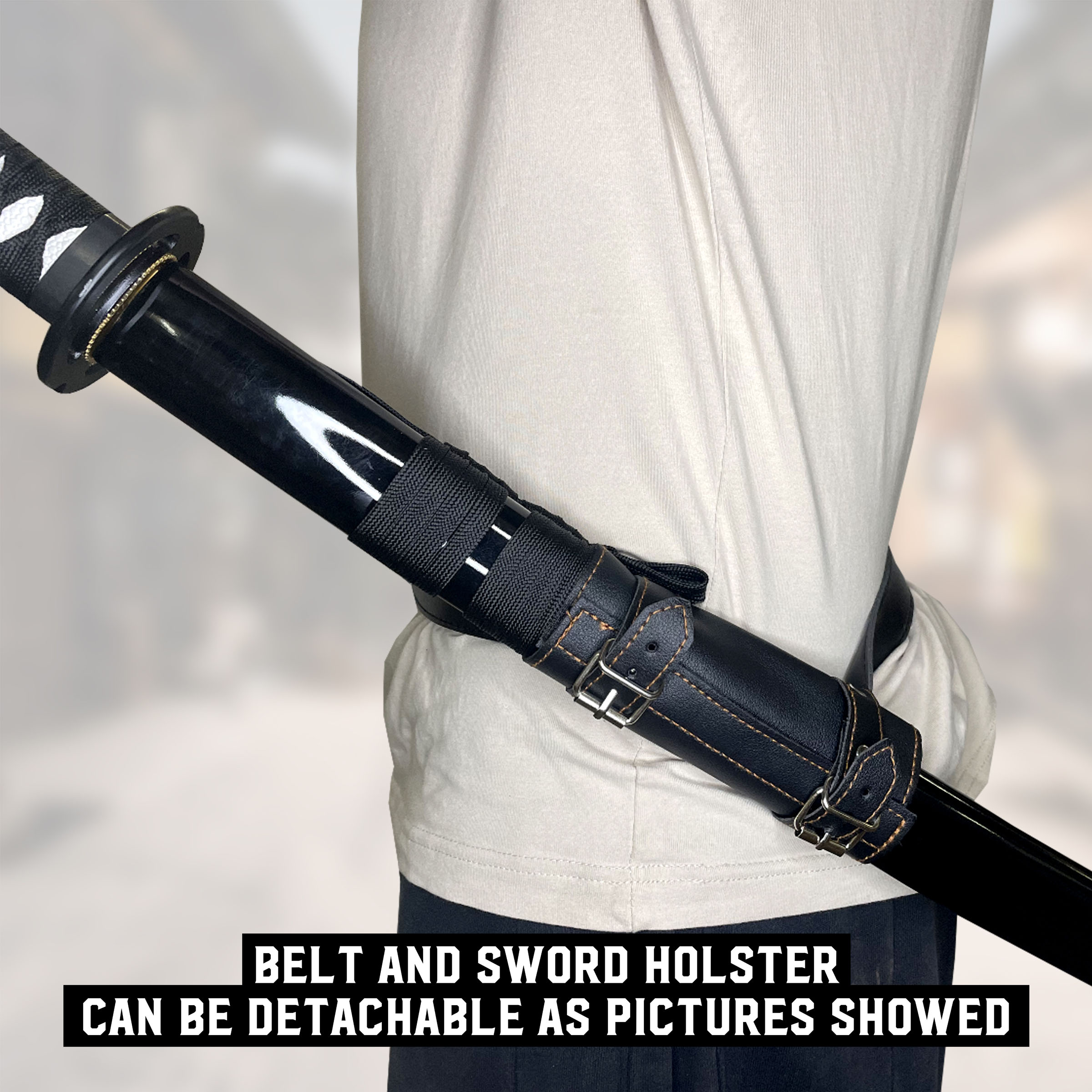 Katana Schwertgürtelhalter, schwarz
