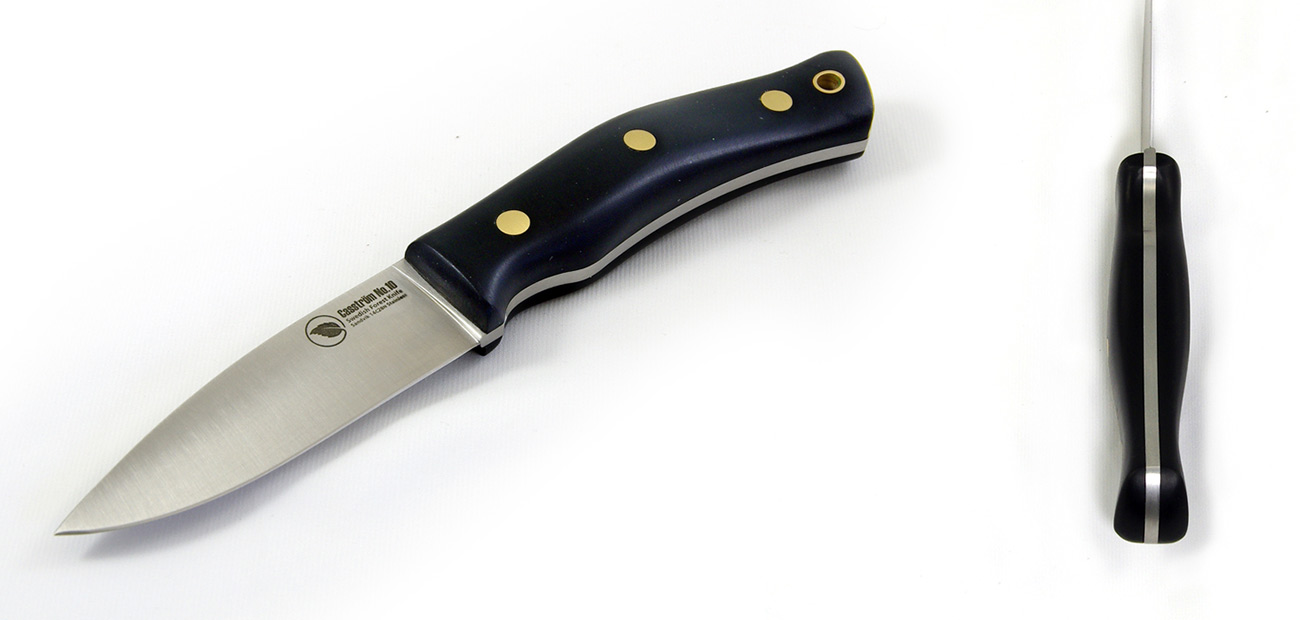 No.10 SFK - 14C28N/Flach/Schwarzes Micarta
