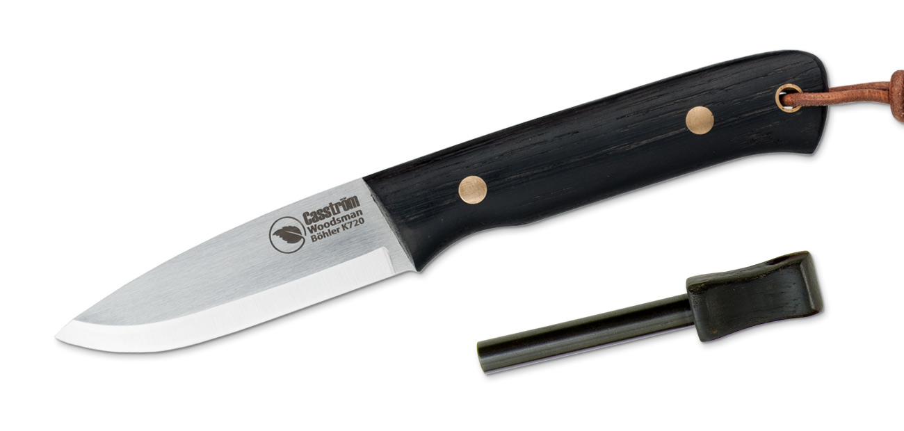 Woodsman - K720/Scandi/Mooreiche/Feuerstahl