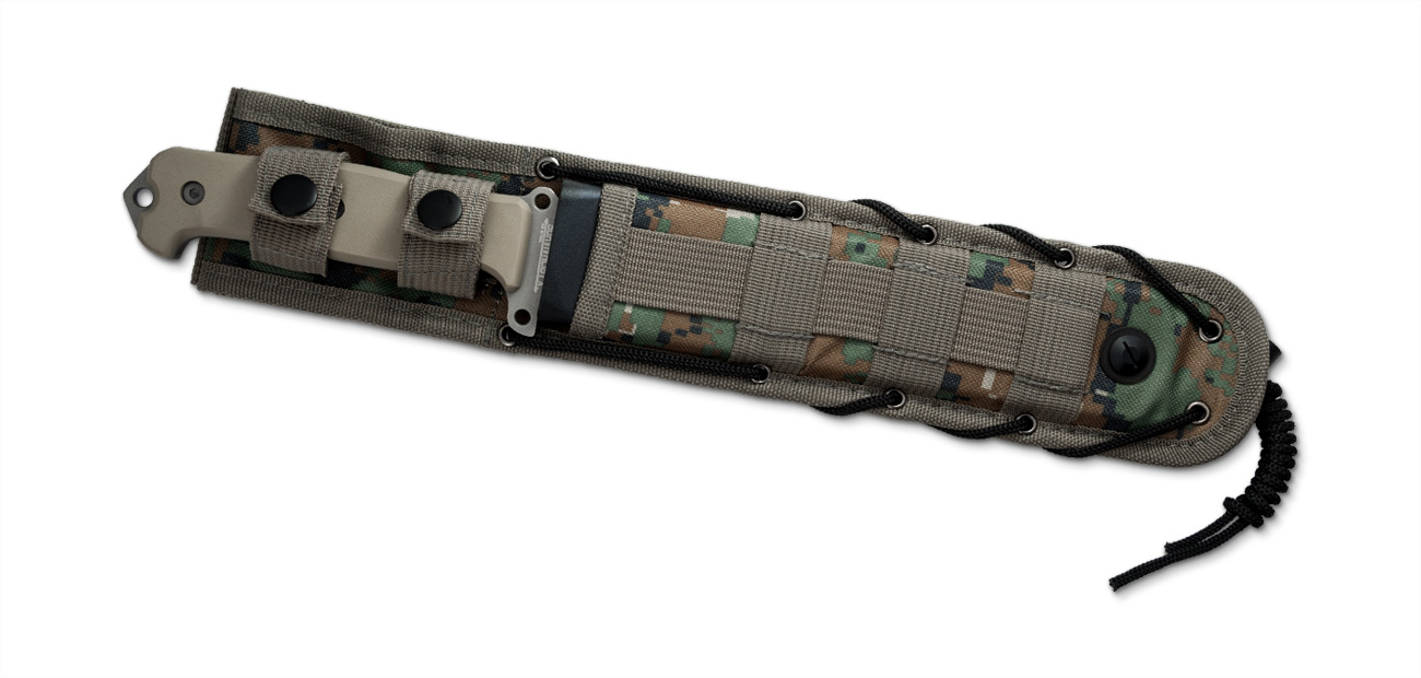 Survivalist X Vollerl D2 TW festgestellte Klinge, Dunkelbeiges G10