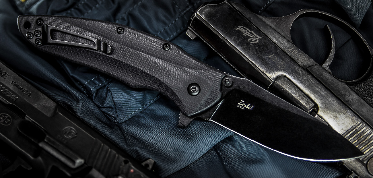 Zedd EDC Flipper mit schwarzem Ti