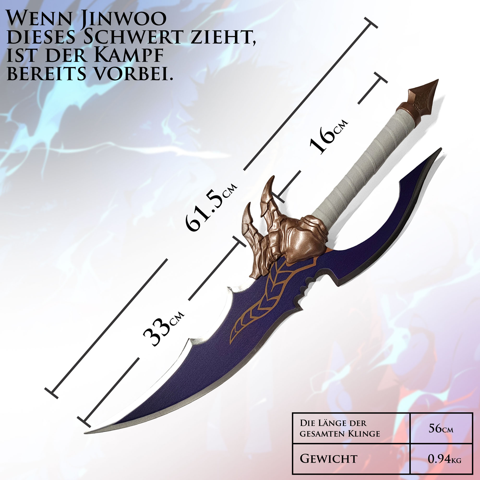 Solo Leveling - Kasakas Venom Fang Schwert von Jinwoo