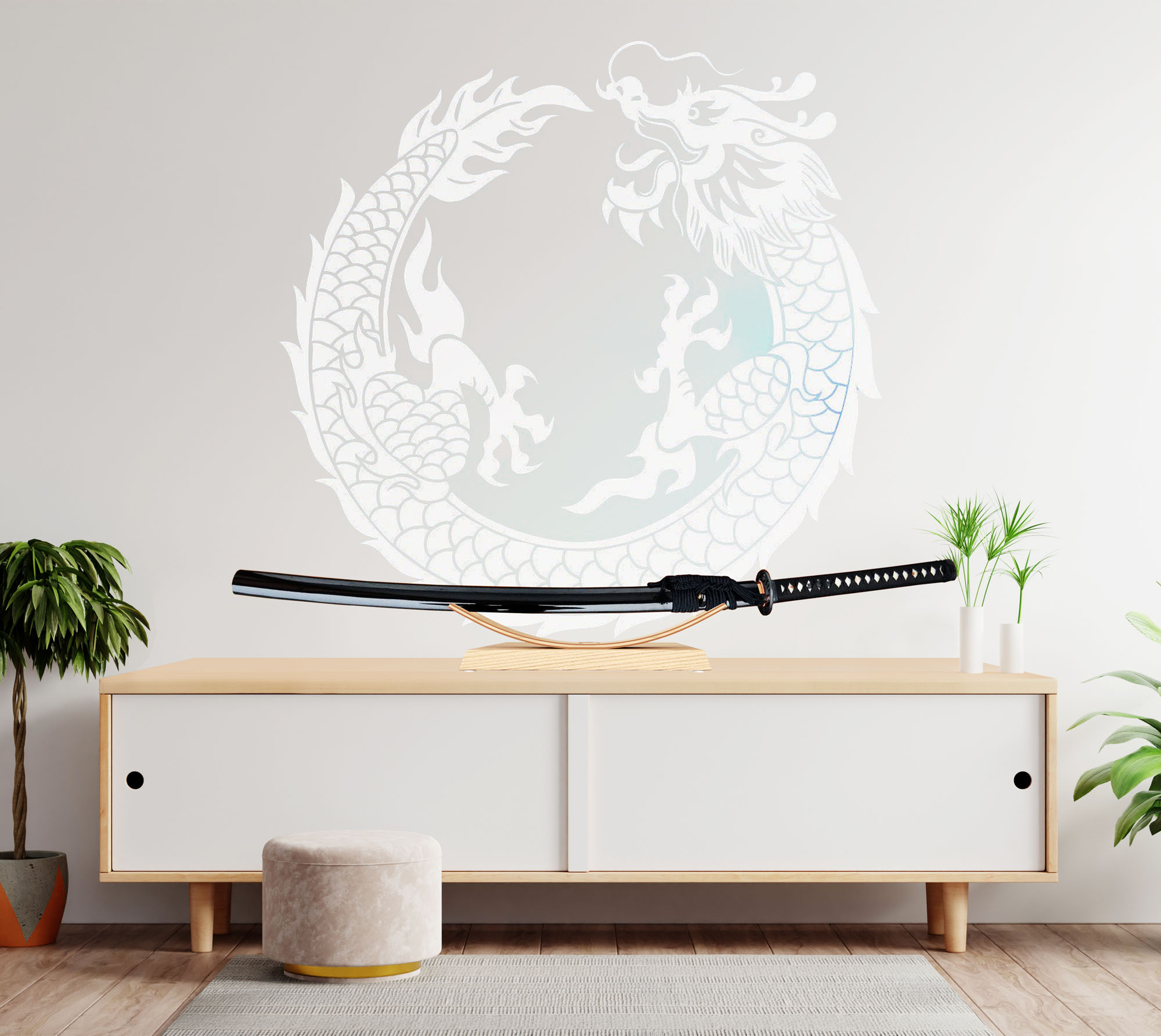 Design Ständer für ein Schwert – natur