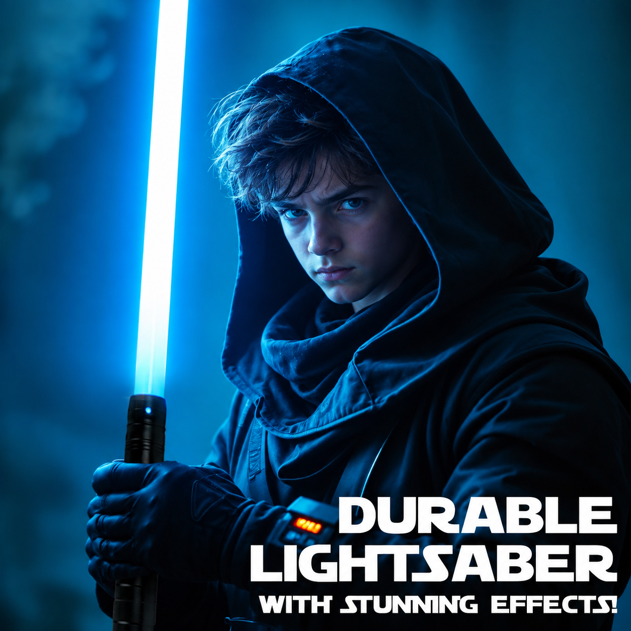 2er Set Galactic Shadow Lichtschwert Cosplay LED FX Sound Akku Replik 99 cm