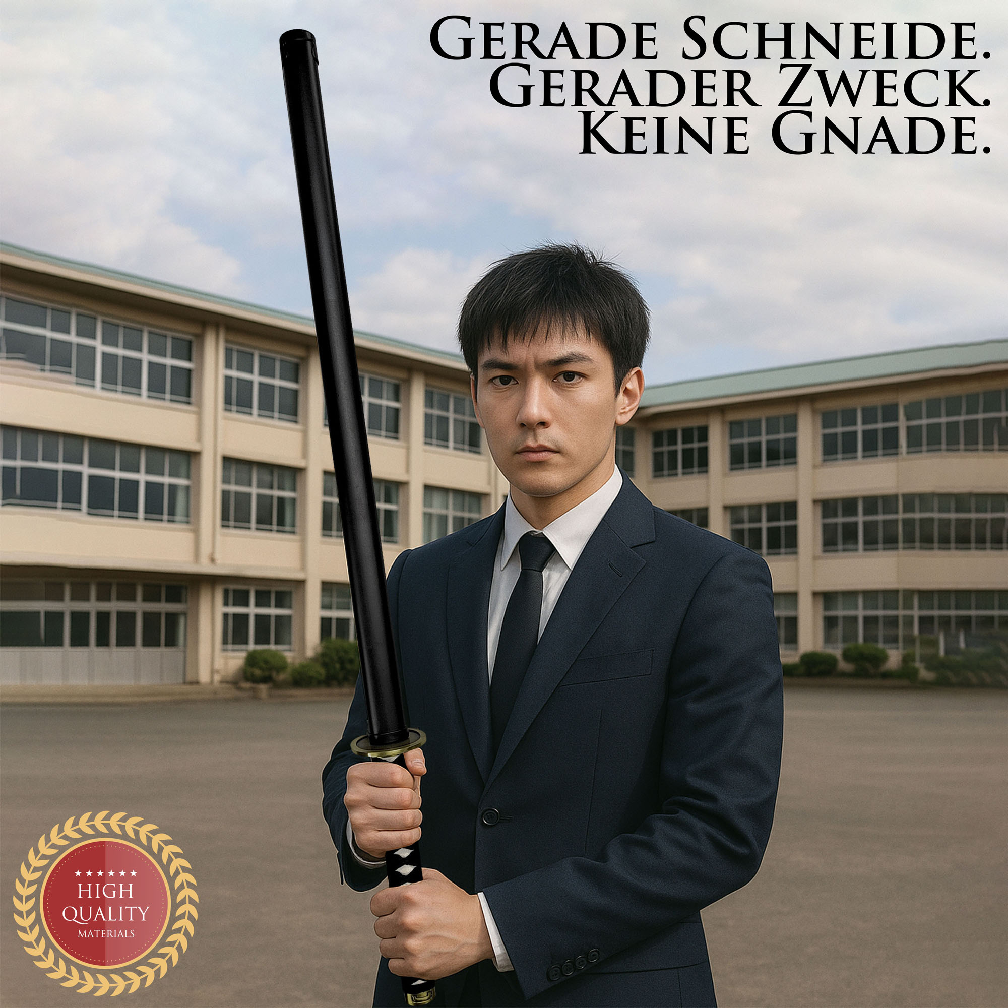 Chainsaw Man - Hayakawa Aki's Katana mit Scheide (Gerade Klinge)