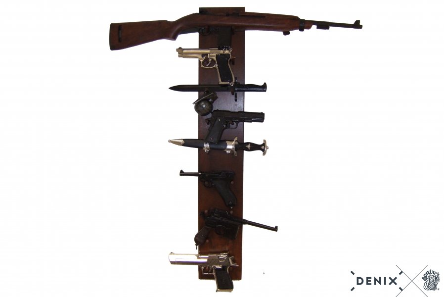 Wanddisplay für 18 Pistolen/Colts