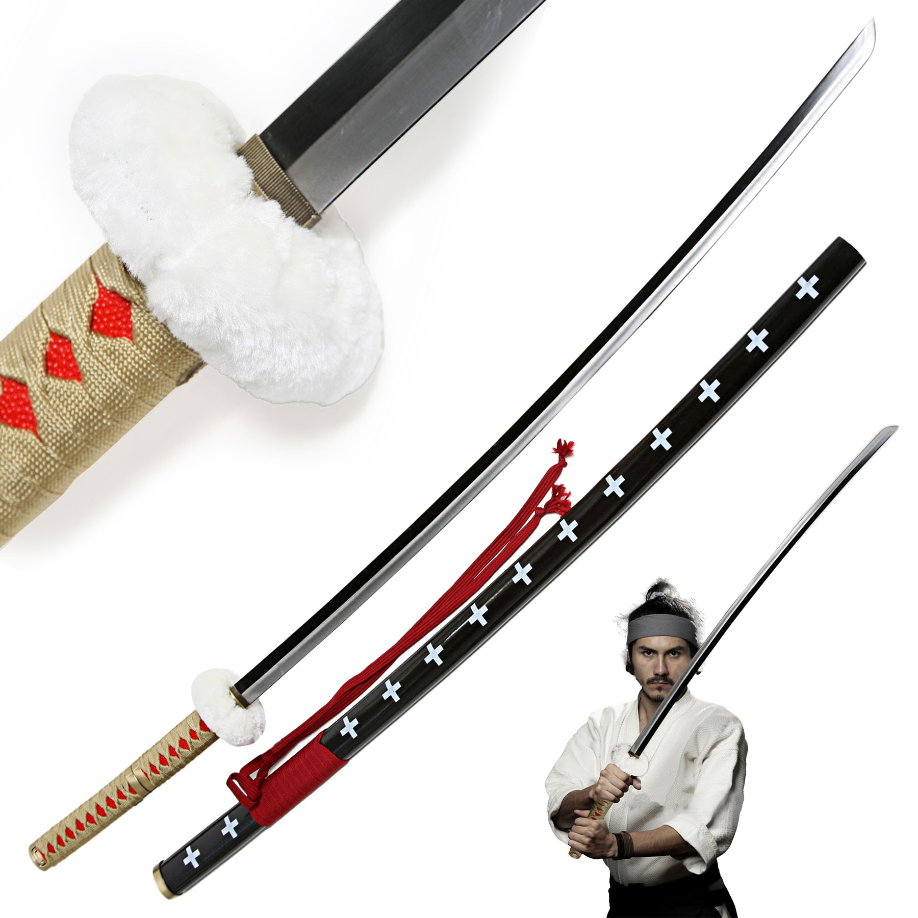 One Piece - Trafalgar Law Schwert brauner Griff, 132cm