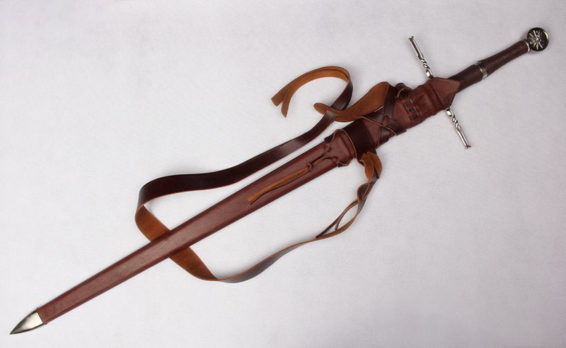 Witcher Stahl Schwert handgeschmiedet mit Gürtel und Scheide - ltd Edition 500